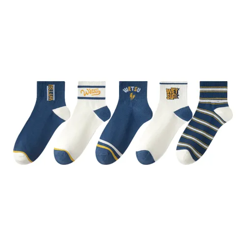 Lan Miao Ankle Socks Men's 5 Pack