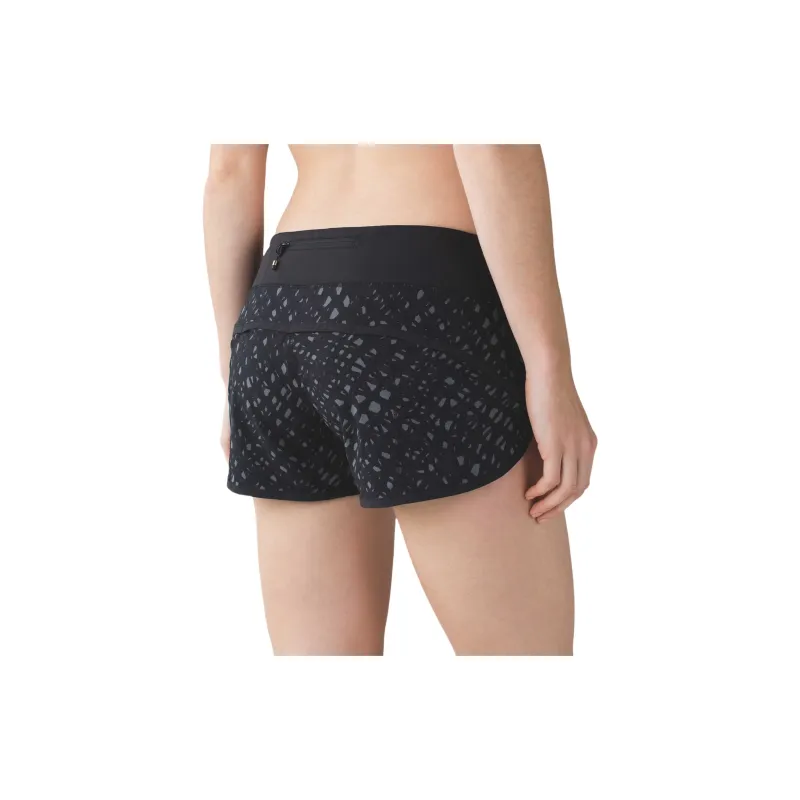 Lululemon Speed Sports Shorts Women's Black Gray-1