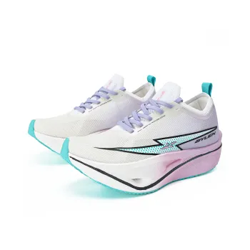 BYLEN Low Top Running Shoes Unisex White Purple