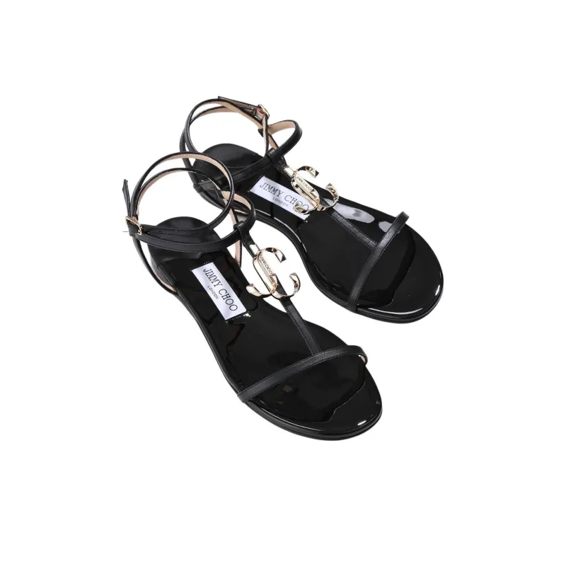 Jimmy Choo Alodie Flat Sandal Women's Black-2