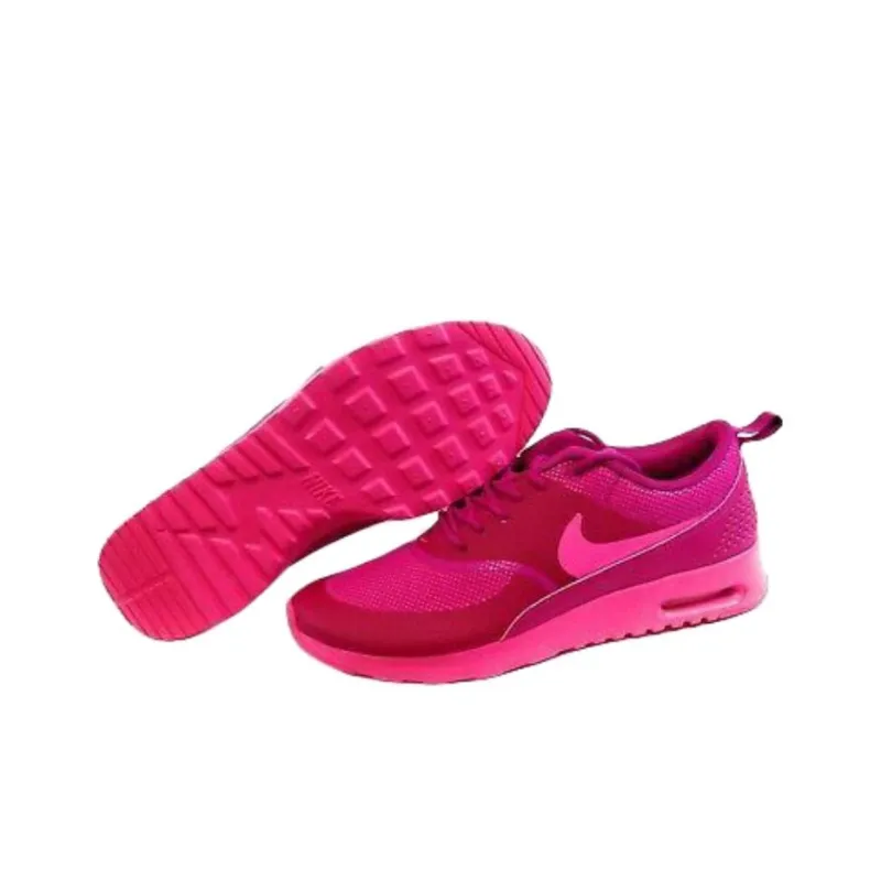 Nike Air Max Thea Anti-Slip Wear-Resistant Low-Top Casual Shoes Women's Red Pink-4