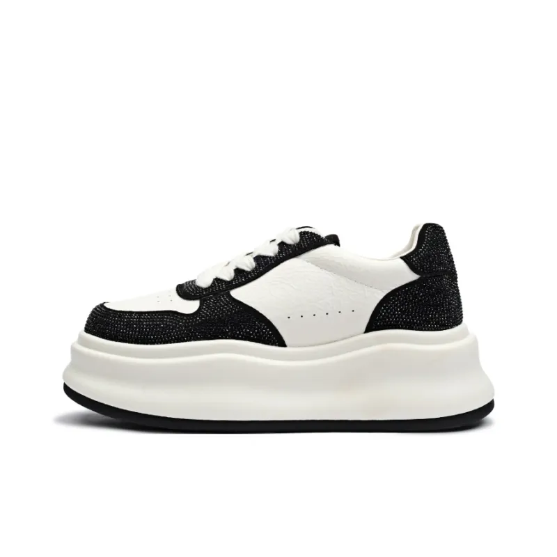 CENTRAL&KITTY Lightweight Height Increasing Low-Top Skateboard Shoes Women's-6