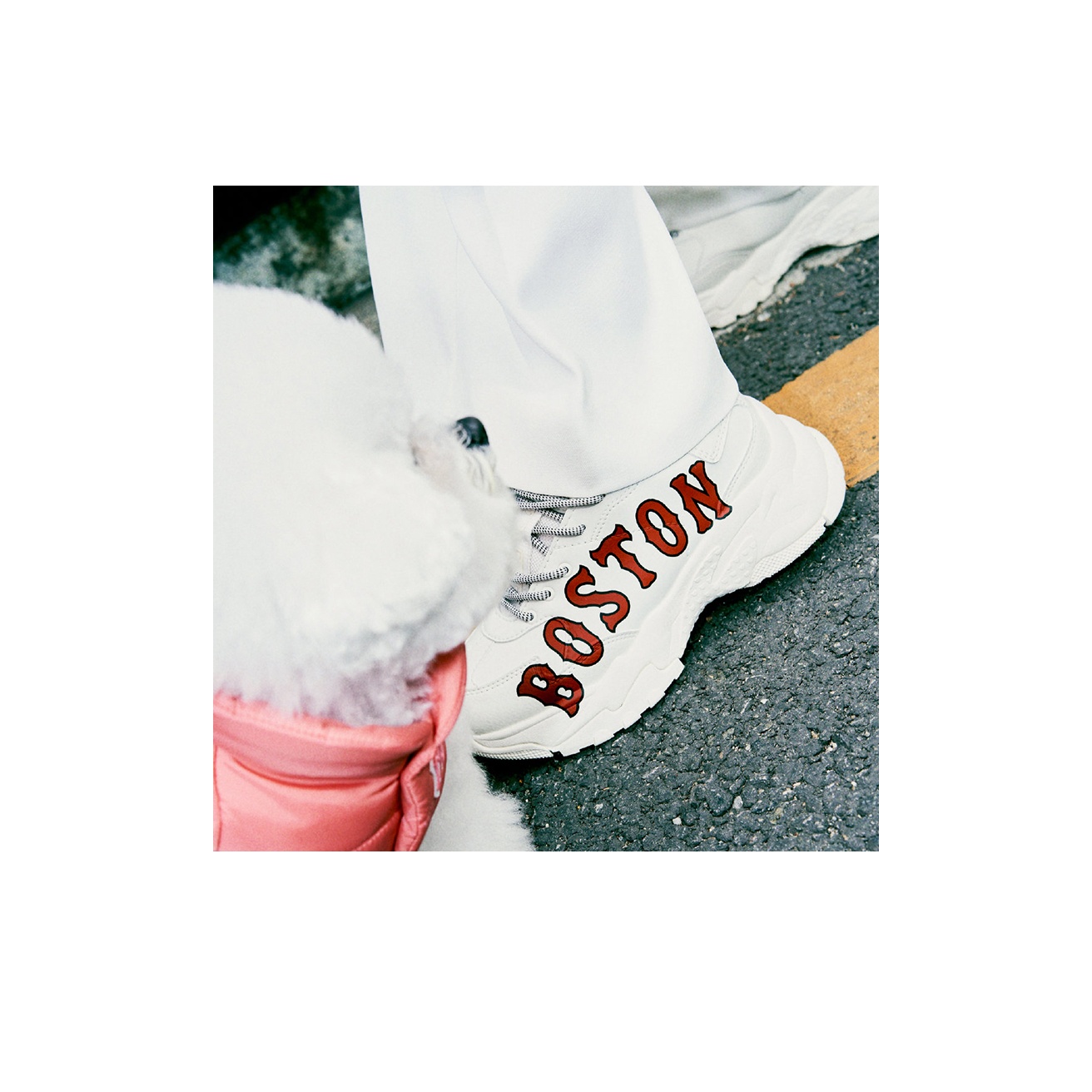 MLB Big Ball Chunky 'Boston' White - POIZON
