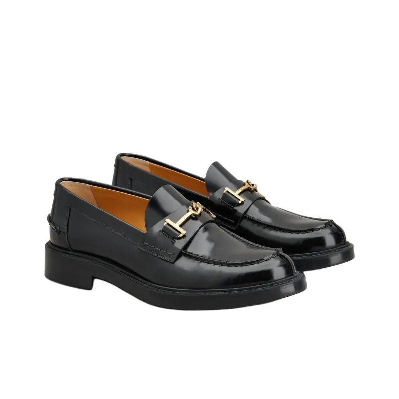 TOD'S Logo Plaque Slip On Loafers Women's-2