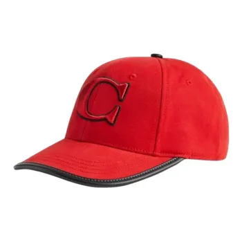COACH Cotton Baseball Caps Unisex Red