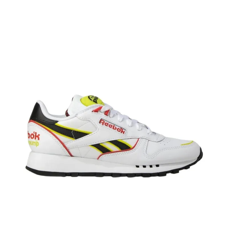 Reebok Classic Leather The Pump White Acid Yellow-1