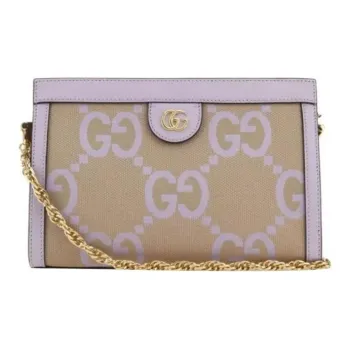 GUCCI Ophidia Canvas With Leather Crossbody Bag, Shoulder Bag Women's