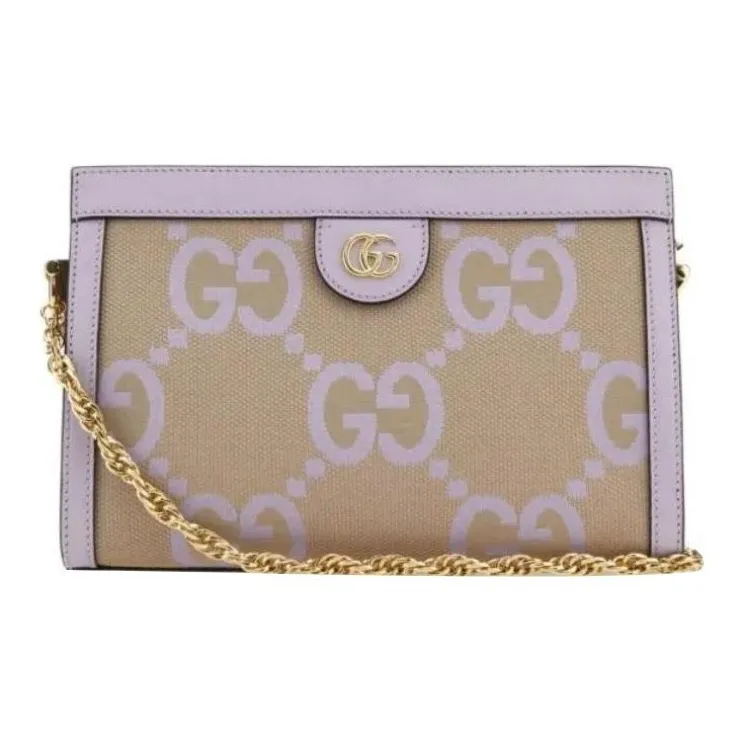 GUCCI Ophidia Canvas With Leather Crossbody Bag, Shoulder Bag Women's-0