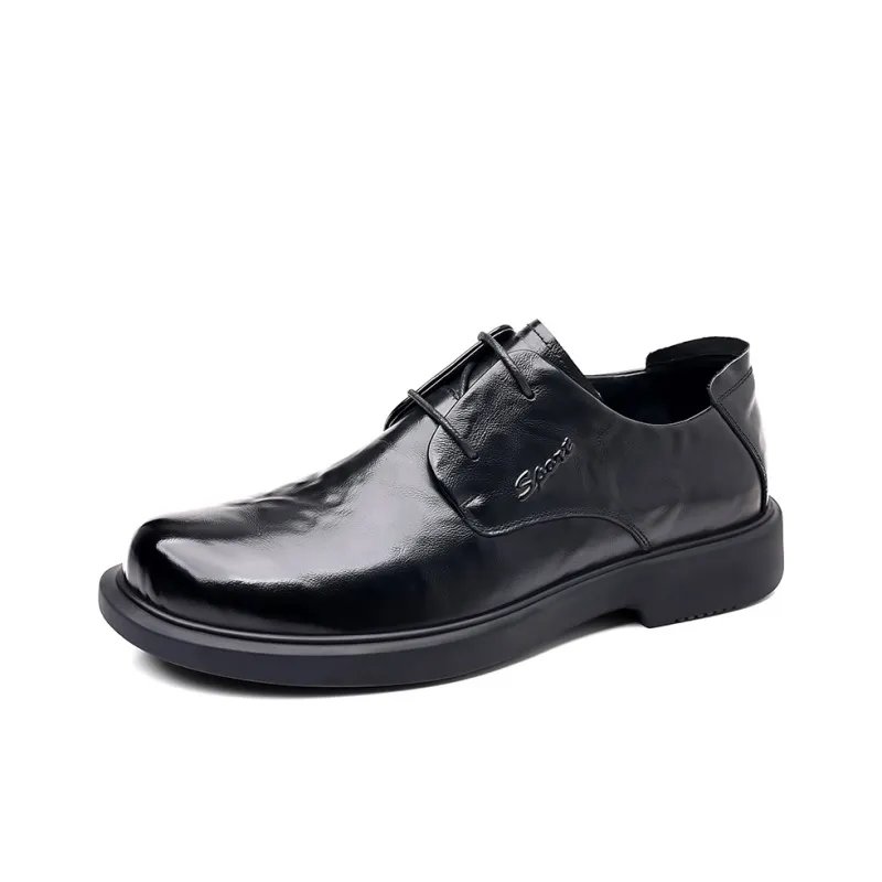 Joe Bang Wolf X XIAOTOULANG Dress Shoes Men Low Top Black/Brown-4