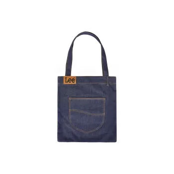 Lee Denim Handbag Shopping Bag Large Size Unisex Denim Blue