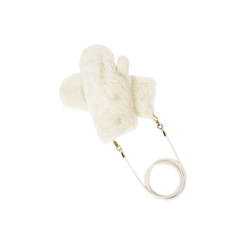 MaxMara Ombrato Teddy Mittens-2