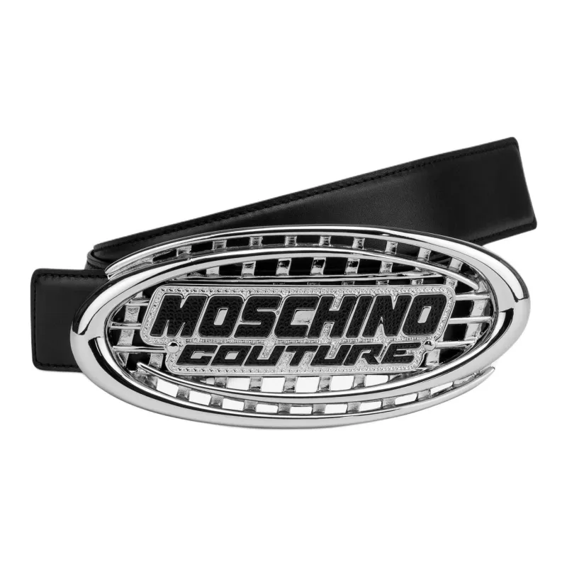MOSCHINO Logo Detailed Buckle Fastened Belt-1