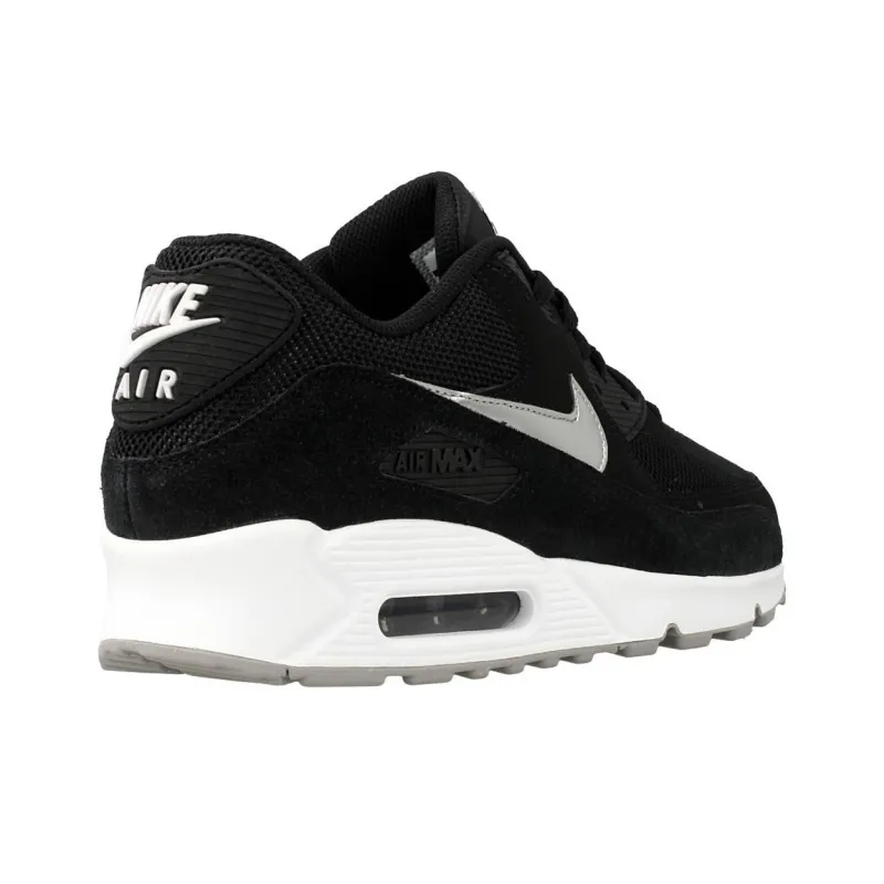 Nike Air Max 90 Anti Slip Wear Resistant Low Top Casual Running Shoes Men's Black-4