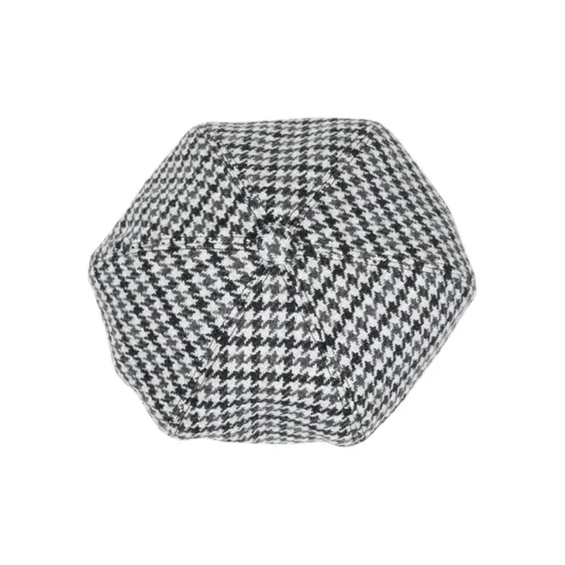 MIU MIU Fabric Berets Women's Black White-2