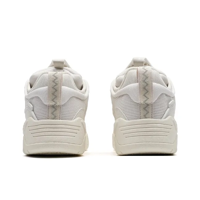 XTEP Star X Stars Wear Resistant Low Top Skateboard Shoes Men's White Sand Gray-3