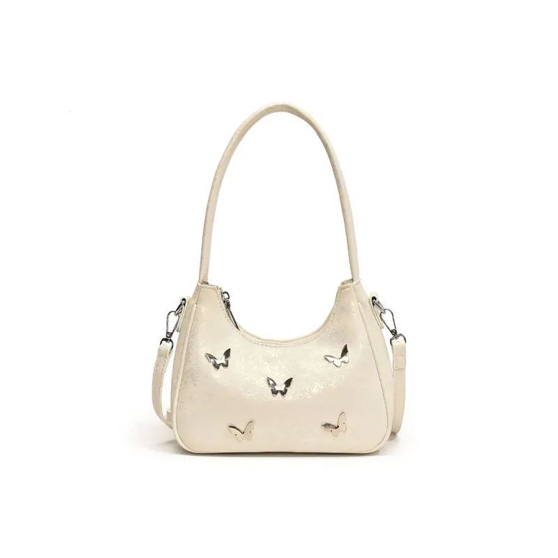 Bywhich PU Shoulder Bag Regular Women's Black/White/Silver-0