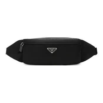 PRADA Nylon Fabric Sling Bag Crossbody Bag Fanny Pack Regular Men's Black