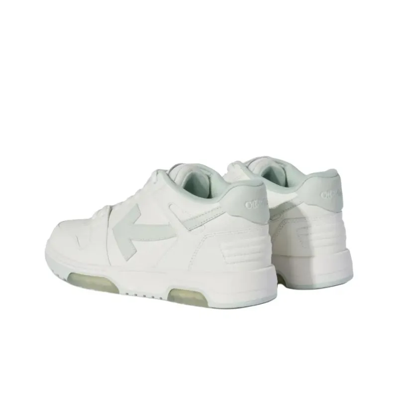OFF WHITE Out Of Office Ooo Low Tops White Green Mint-3