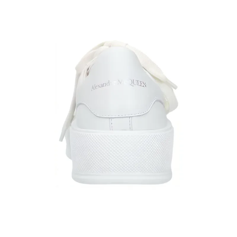 Alexander McQueen Deck SKATE Low Top Stylish Skateboarding Shoes Men's White-4