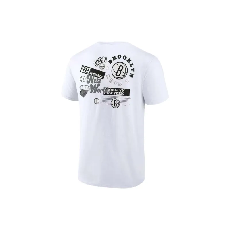 NBA Brooklyn Nets Brooklyn Nets Street Collective Graphic T Shirt Men's White-1