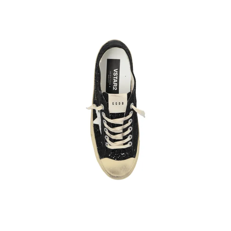 Golden Goose V Star 2 Low Top Skateboard Shoes Women's Black-4
