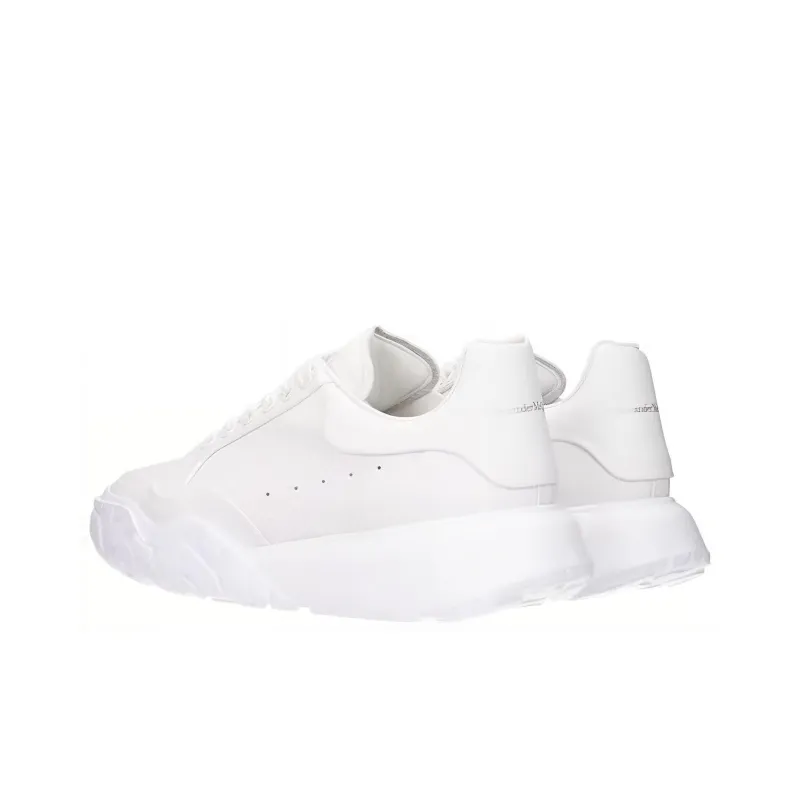 Alexander McQueen Court Trainer Low Top Sports Casual Shoes Men's White-3