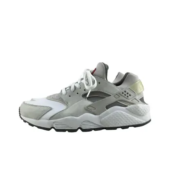 Nike Air Huarache Anti-Slip Wear-Resistant Low-Top Casual Shoes Unisex Gray White