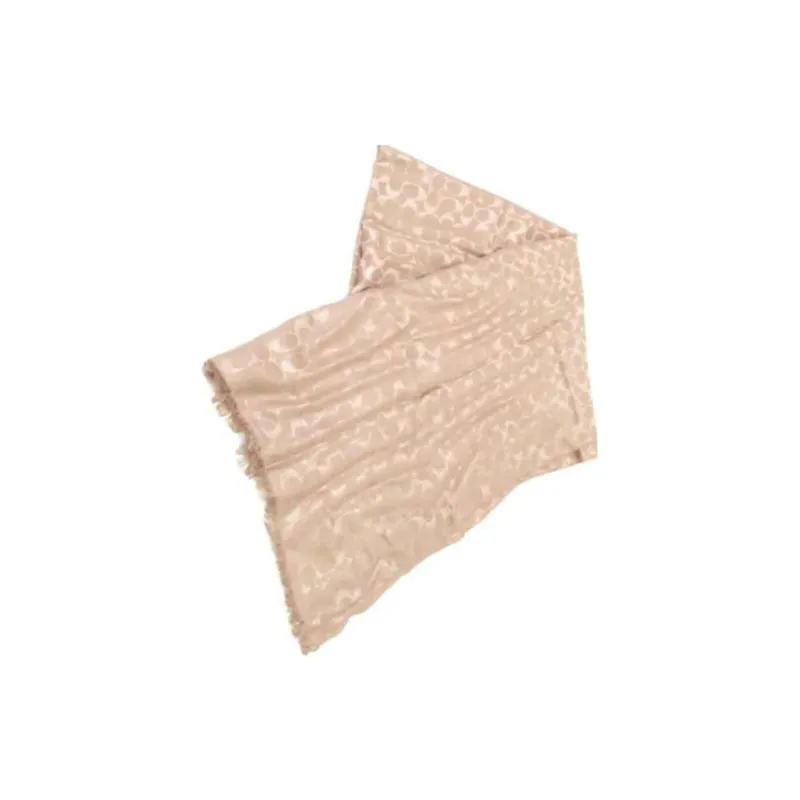 COACH Modal Knit Scarves Women's Beige-1