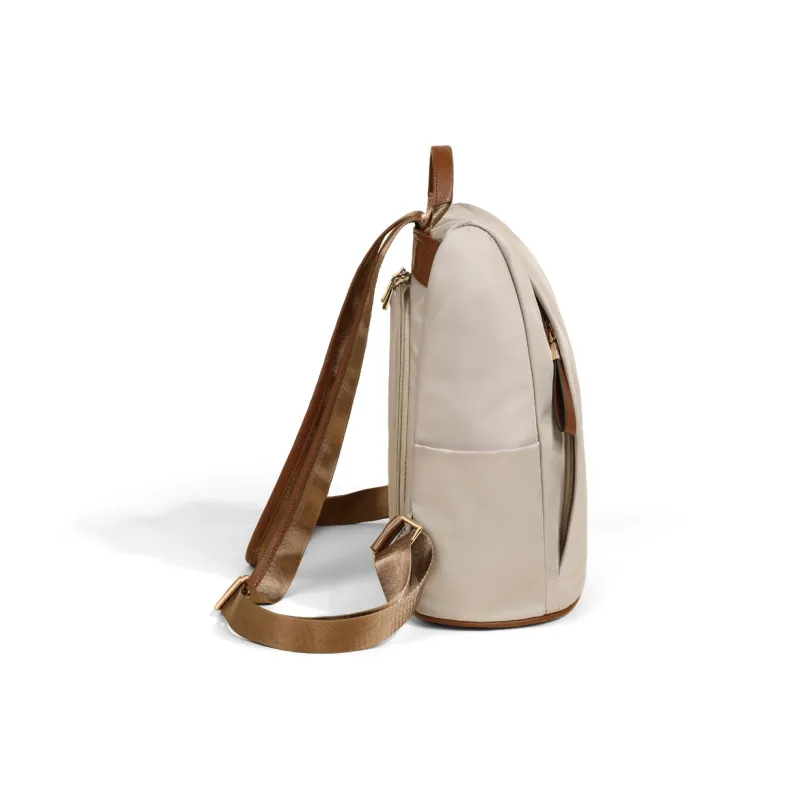 COMELY Fabric Backpack Regular Women's Khaki-3