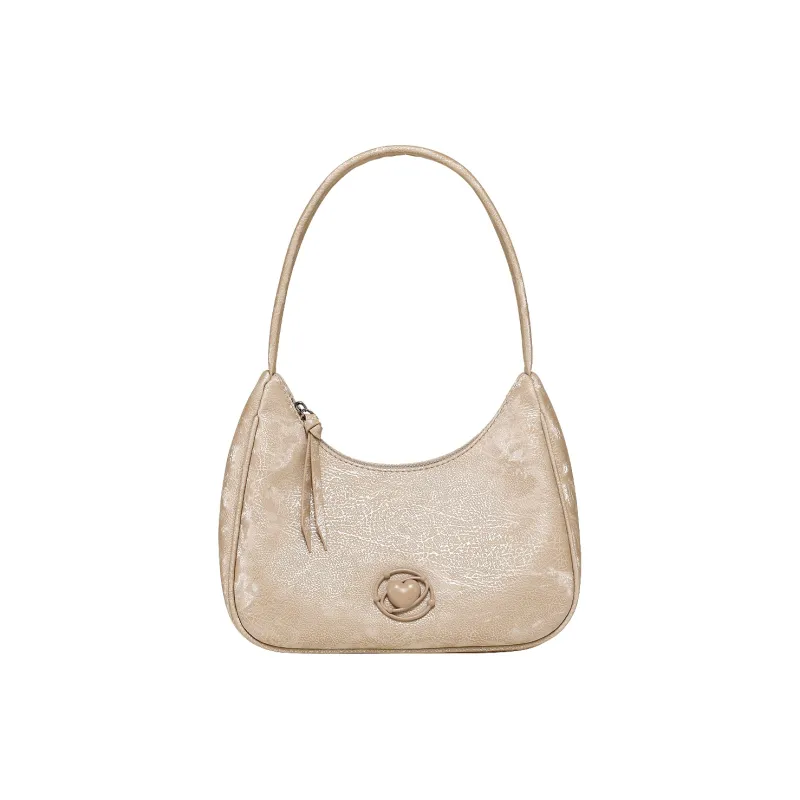 AILUXI Synthetic Leather Shoulder Bag Regular Women's Almond Brown-0