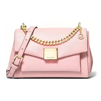MICHAEL KORS Lita Leather Handbag Shoulder Bag Crossbody Bag Medium Size Women's Ballet Pink
