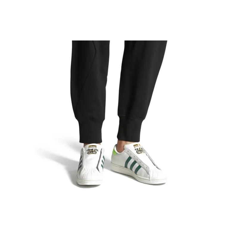 Adidas Superstar Laceless 'Grey Collegiate Green'-6