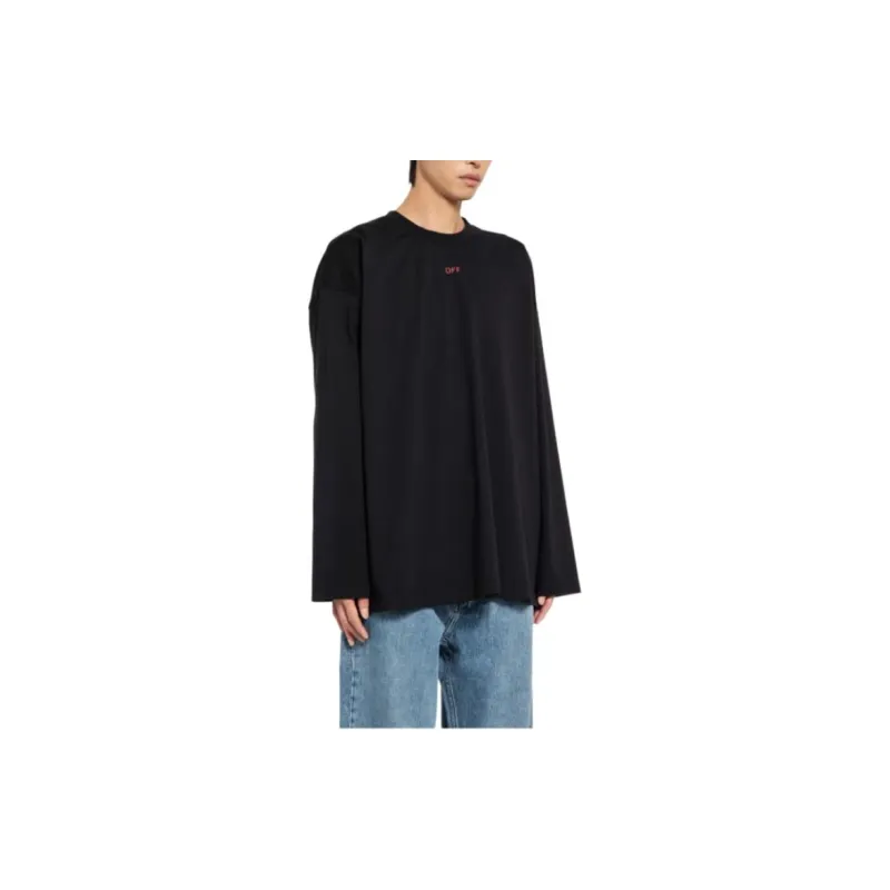 OFF WHITE Off Stamp Wide Long Sleeve Tee-2