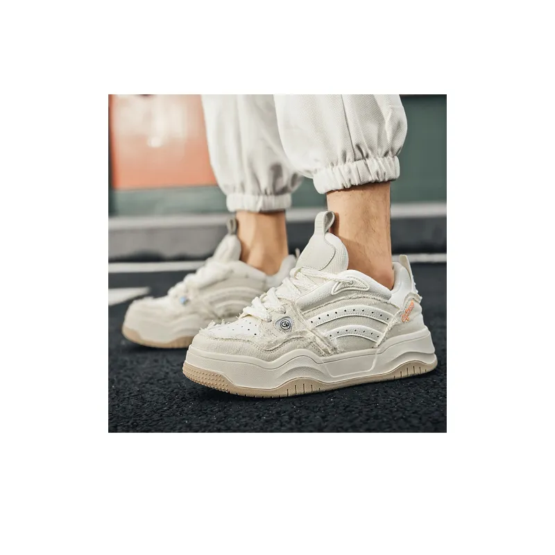 Isolated Manufacturing Coverage Slip-Resistant Breathable Low-Top Skateboard Shoes Unisex-7