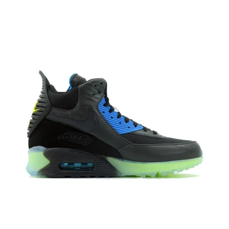 Nike Air Max 90 Slip Resistant High Top Outdoor Shoes Men's Black-1