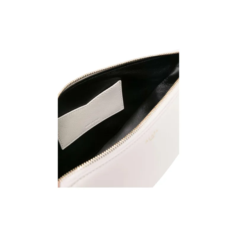 Alaia Goatskin Clutch Women's White-3