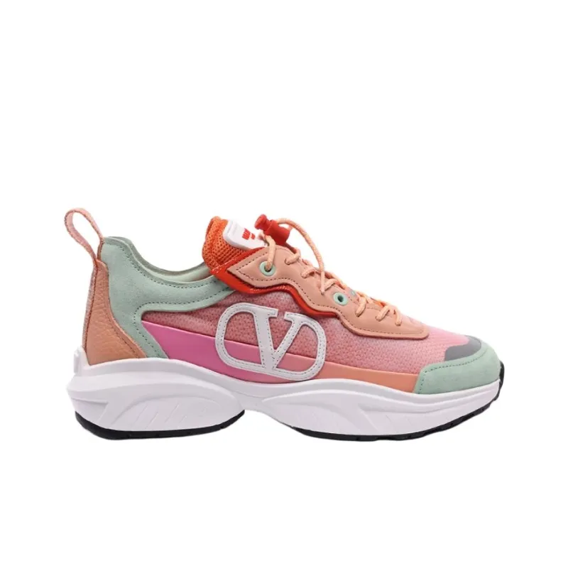 Valentino Low Top Casual Shoes Women's Orange-1