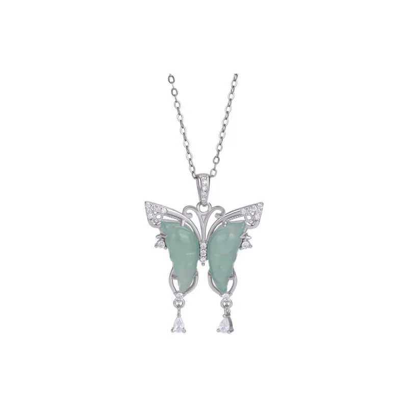YANFEI Ice Glutinous Jadeite Necklaces Women's-0