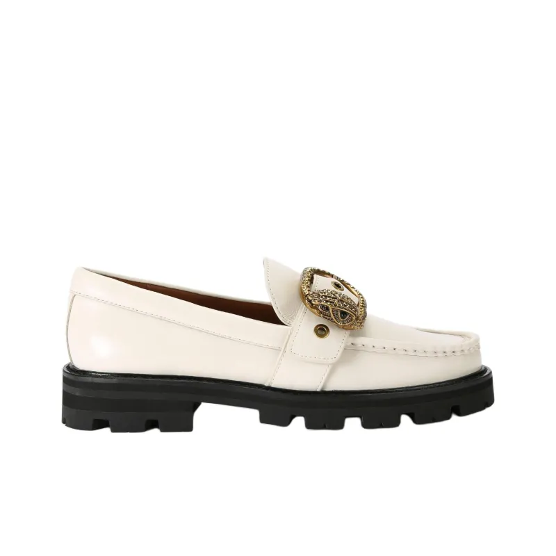 Kurt Geiger London Mayfair Chunky Loafers Women's White-1