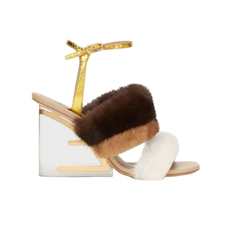 FENDI Fendi First Strap Sandals Women's White-1