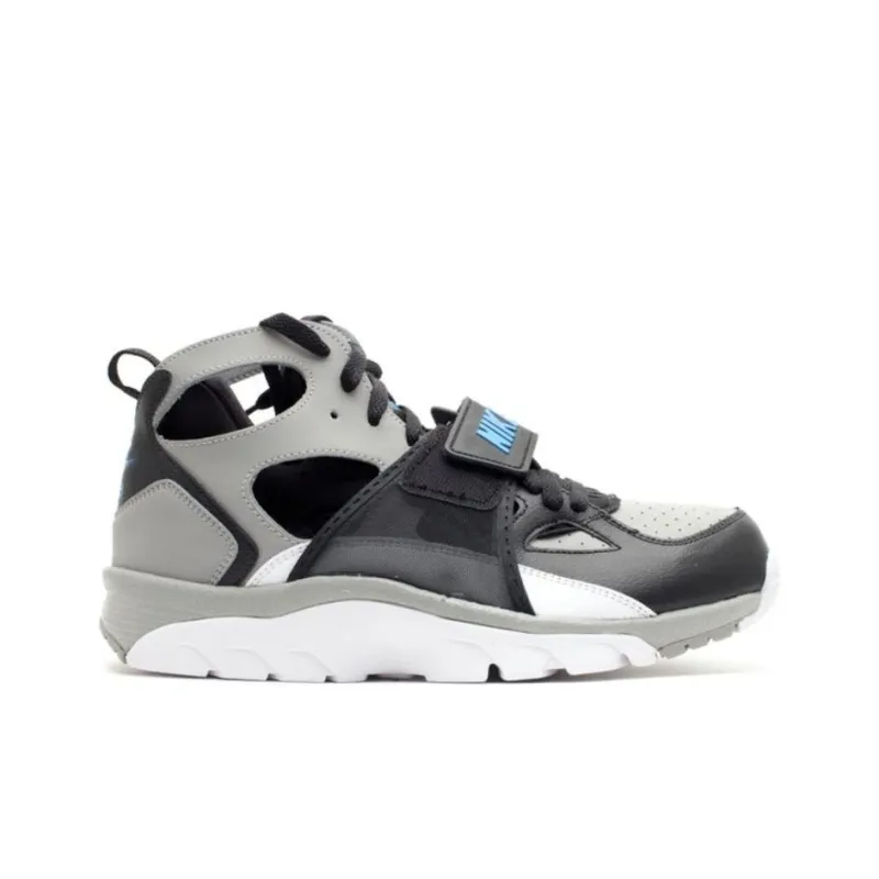 Nike Air Trainer Huarache Anti-Slip Wear-Resistant Mid-Top Casual Shoes Men's Black Gray Color-1