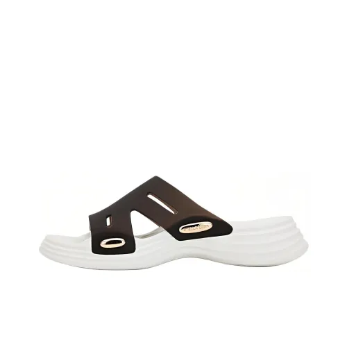 STELLA LUNA Slip-Resistant Slide Slippers 4cm Women's Black