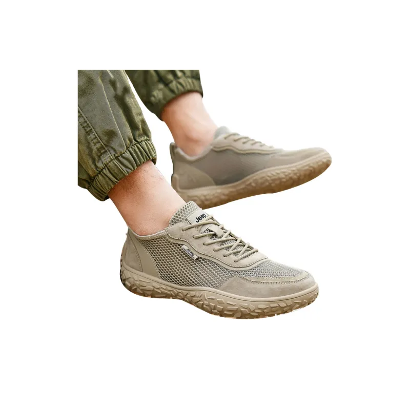 Jeep Cushioned Anti-Slip Wear-Resistant Waterproof Breathable Quick-Drying Low-Top Casual Running Shoes Men's-22