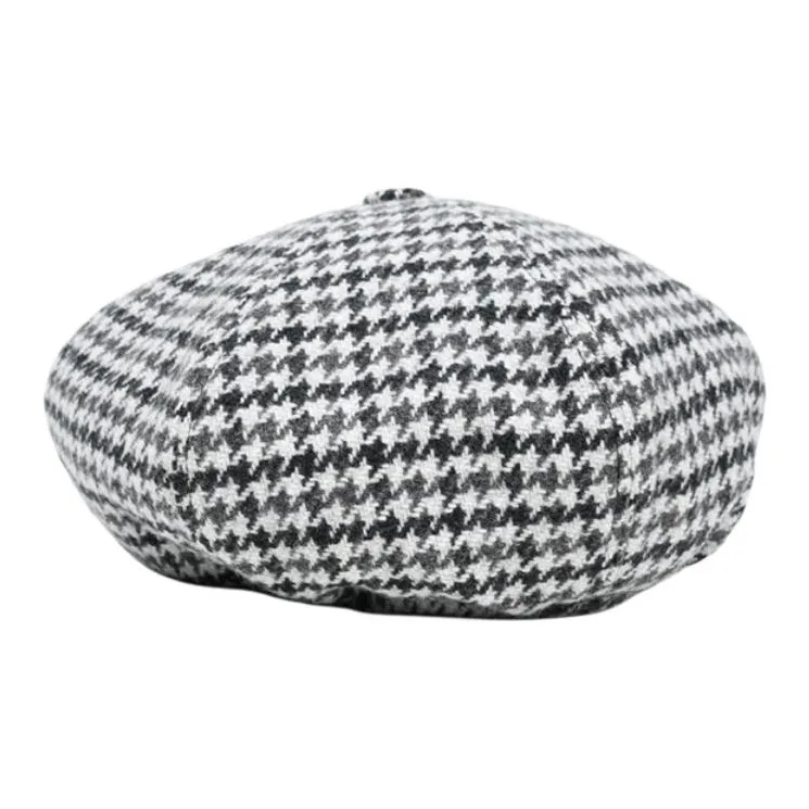 MIU MIU Fabric Berets Women's Black White-1