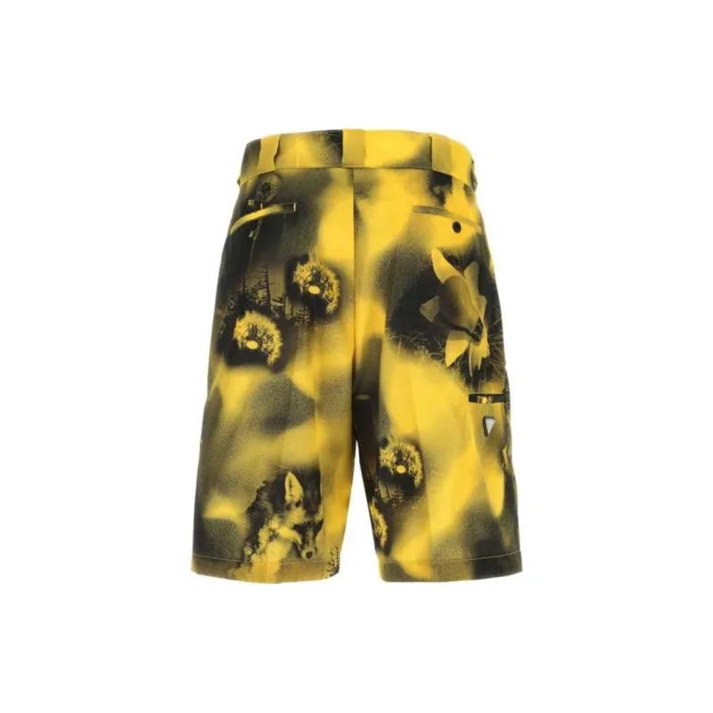 PRADA All Over Graphic Printed Bermuda Shorts-1