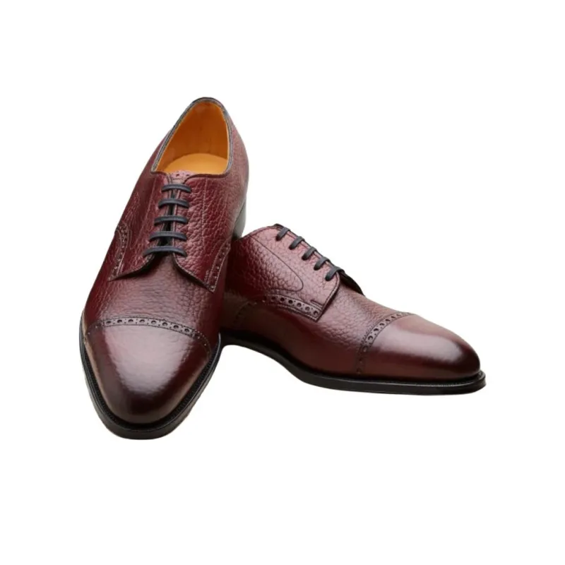 Edward Green Shoreditch Dress Shoes Men's Red Brown-3