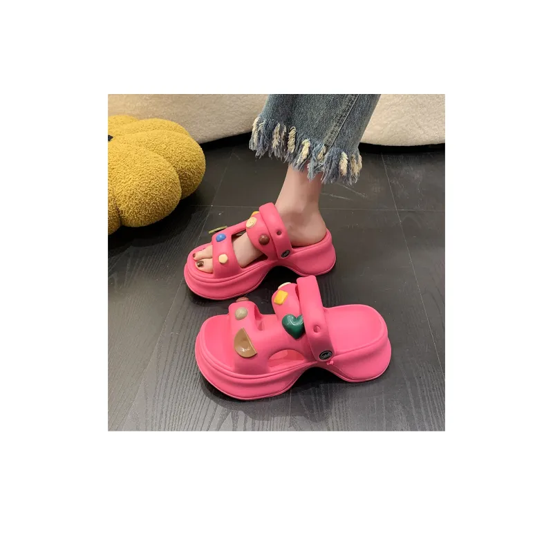 XMISTUO EVA Cut Out Quiet Slide Slippers Women's-20
