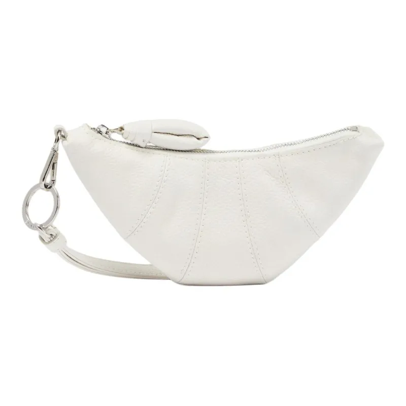 Lemaire Cow Leather Coin Purse Unisex White-4