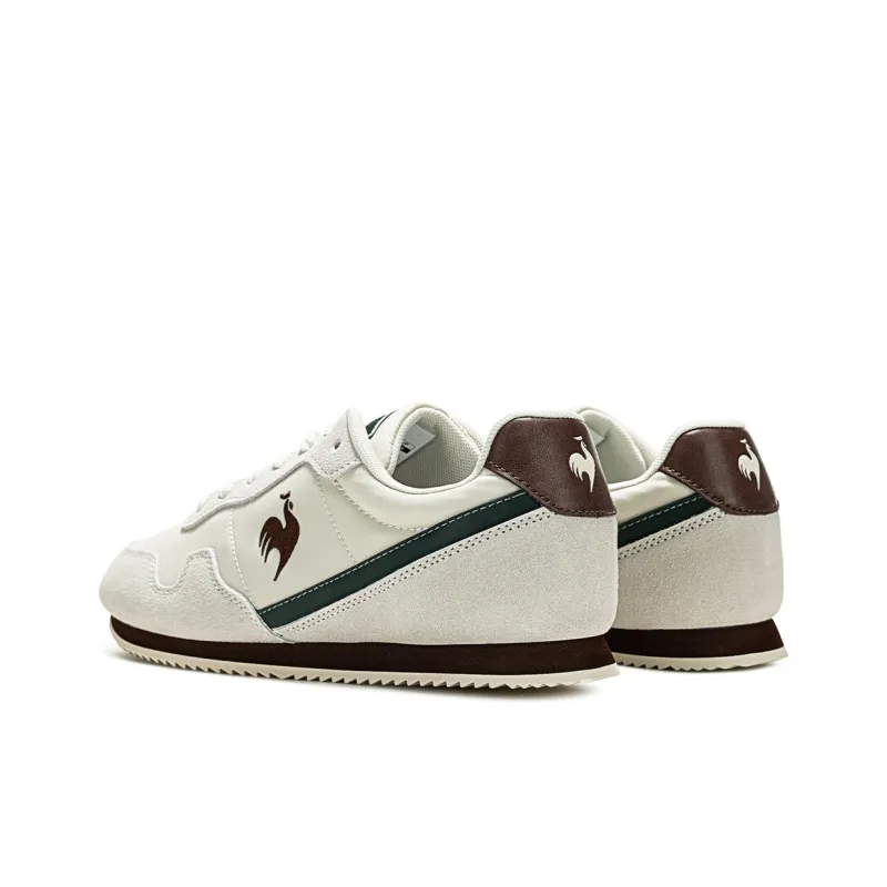 Le Coq Sportif Abrasion Resistant Breathable Low Top Running Shoes Unisex Beige-2