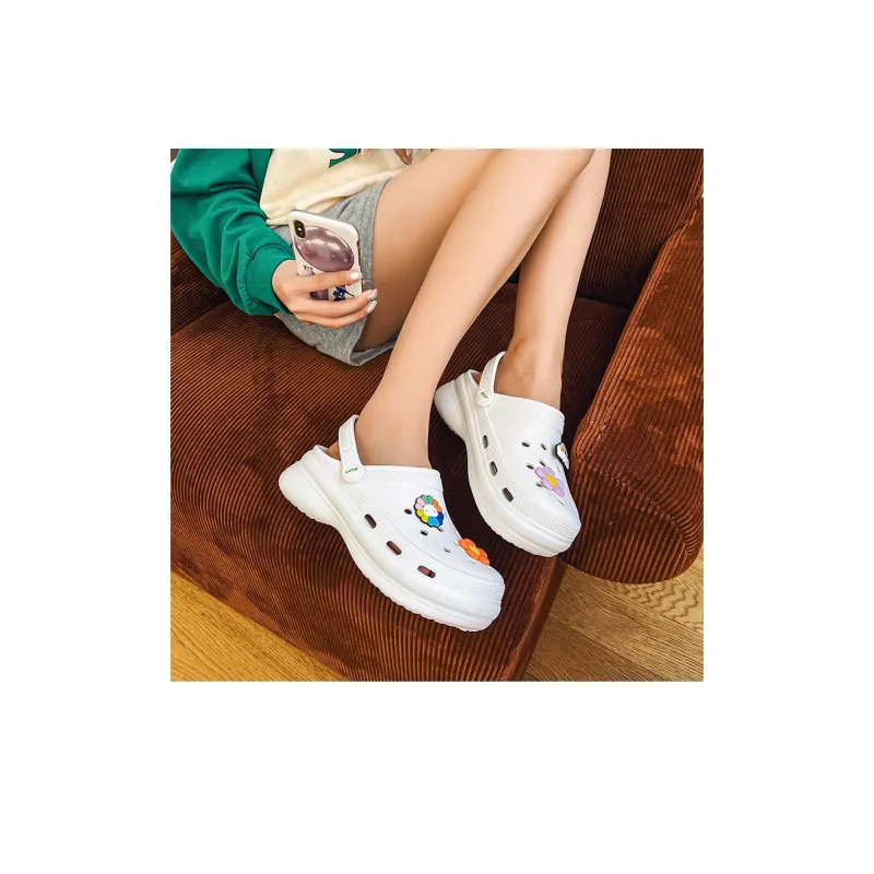 OUBT Sweet Style Closed Toe Half Slippers Fashion Beach Clogs Women's-22